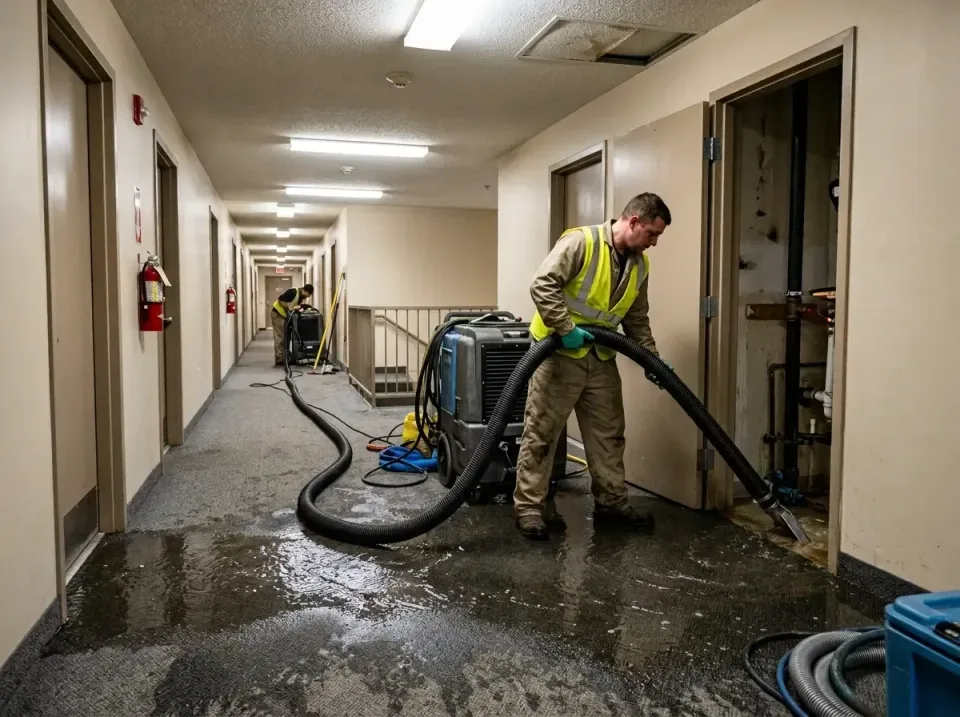 multi-unit-apartment-hallway-f-005 — frequently asked questions, Emergency Burst Pipe Water Extraction & Removal in South Ke…